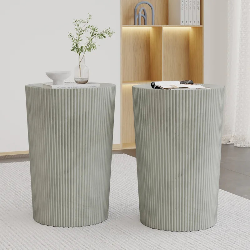 Iron Sunburst Side Tables (Set of 2)