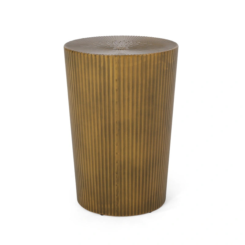 Beistelltische aus Eisen mit Sonnenstrahl-Design (2er-Set)