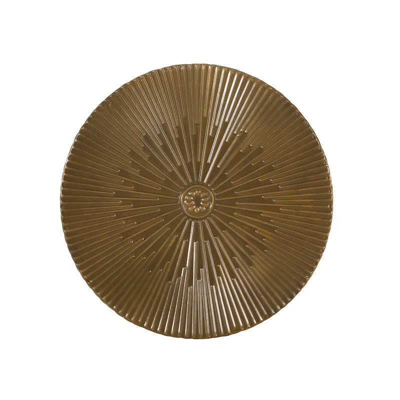 Beistelltische aus Eisen mit Sonnenstrahl-Design (2er-Set)