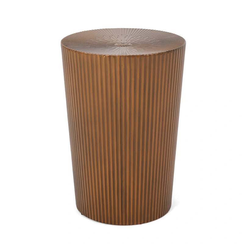 Beistelltische aus Eisen mit Sonnenstrahl-Design (2er-Set)