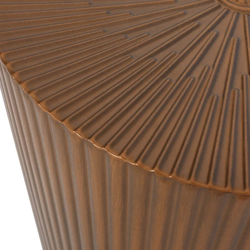 Beistelltische aus Eisen mit Sonnenstrahl-Design (2er-Set)