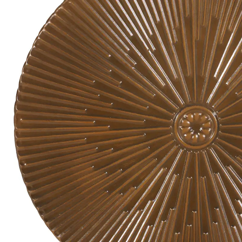 Beistelltische aus Eisen mit Sonnenstrahl-Design (2er-Set)