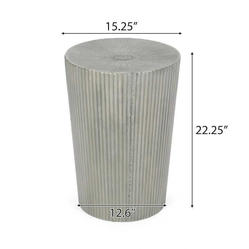 Beistelltische aus Eisen mit Sonnenstrahl-Design (2er-Set)