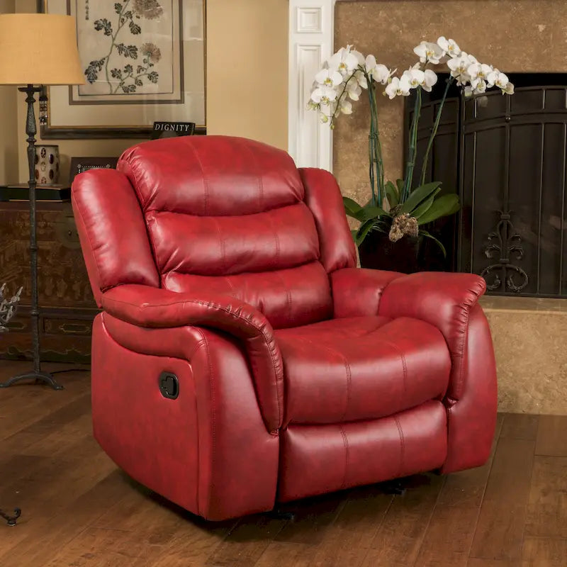 PU Leather Glider Recliner Chair