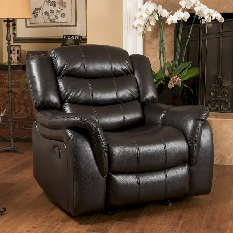 PU Leather Glider Recliner Chair