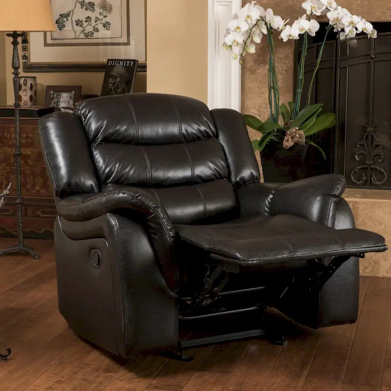 PU Leather Glider Recliner Chair