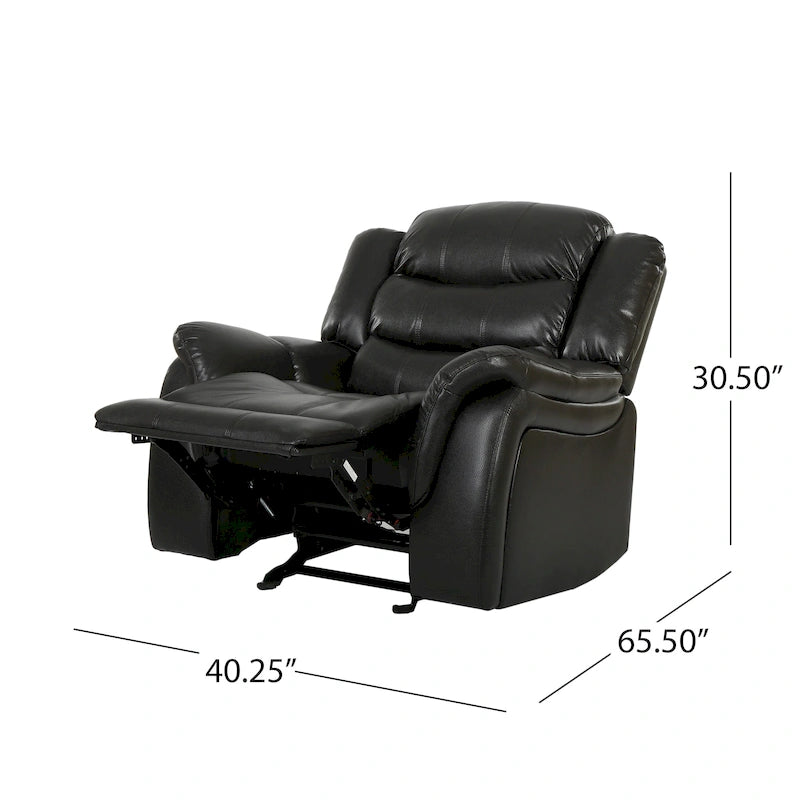 PU Leather Glider Recliner Chair