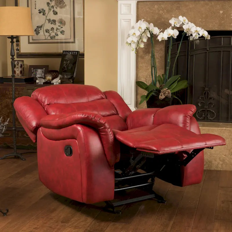 PU Leather Glider Recliner Chair