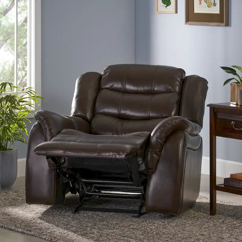 PU Leather Glider Recliner Chair