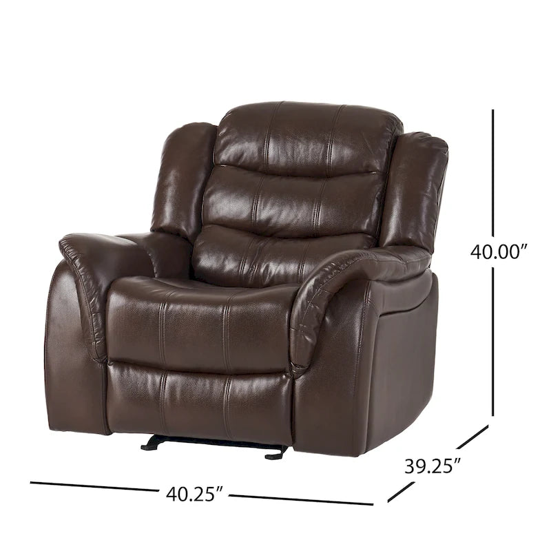 PU Leather Glider Recliner Chair