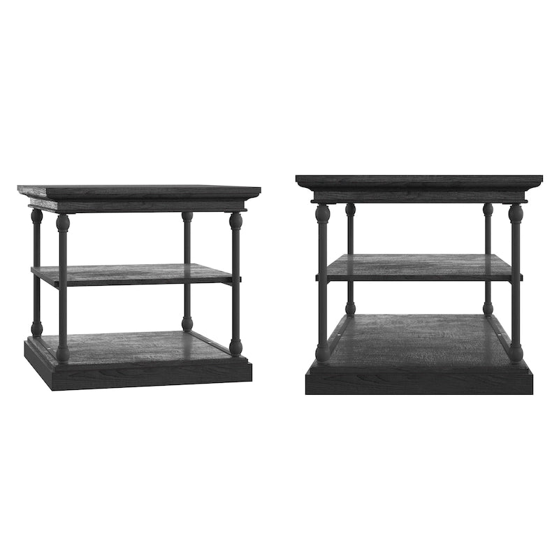 Cornice Accent Storage Side Table