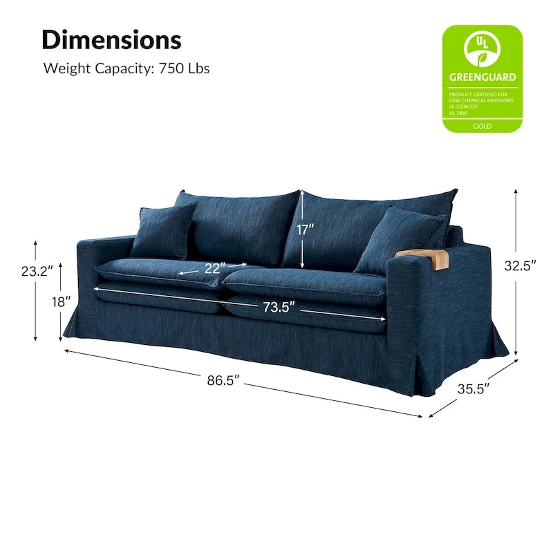 Modernes Sofa mit abnehmbarem Bezug