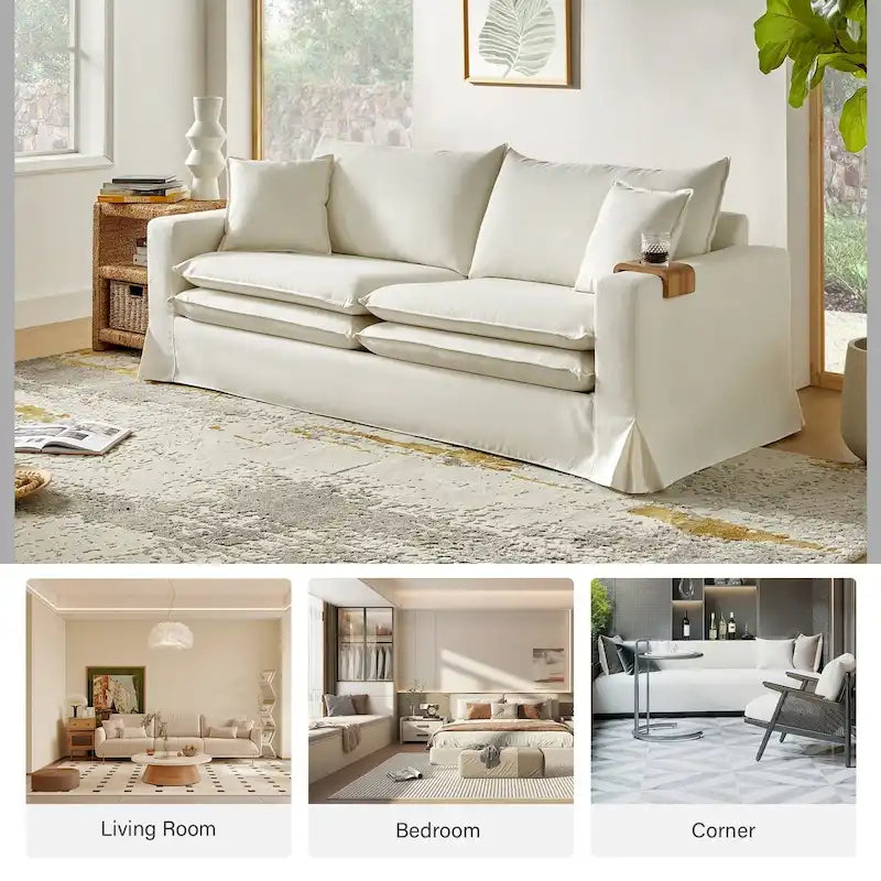 Modernes Sofa mit abnehmbarem Bezug