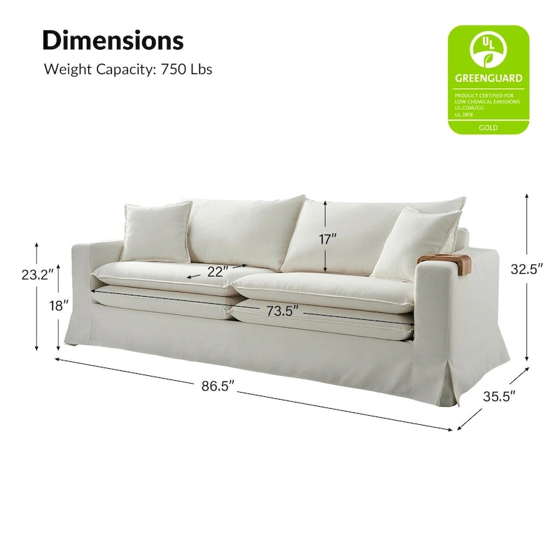 Modernes Sofa mit abnehmbarem Bezug