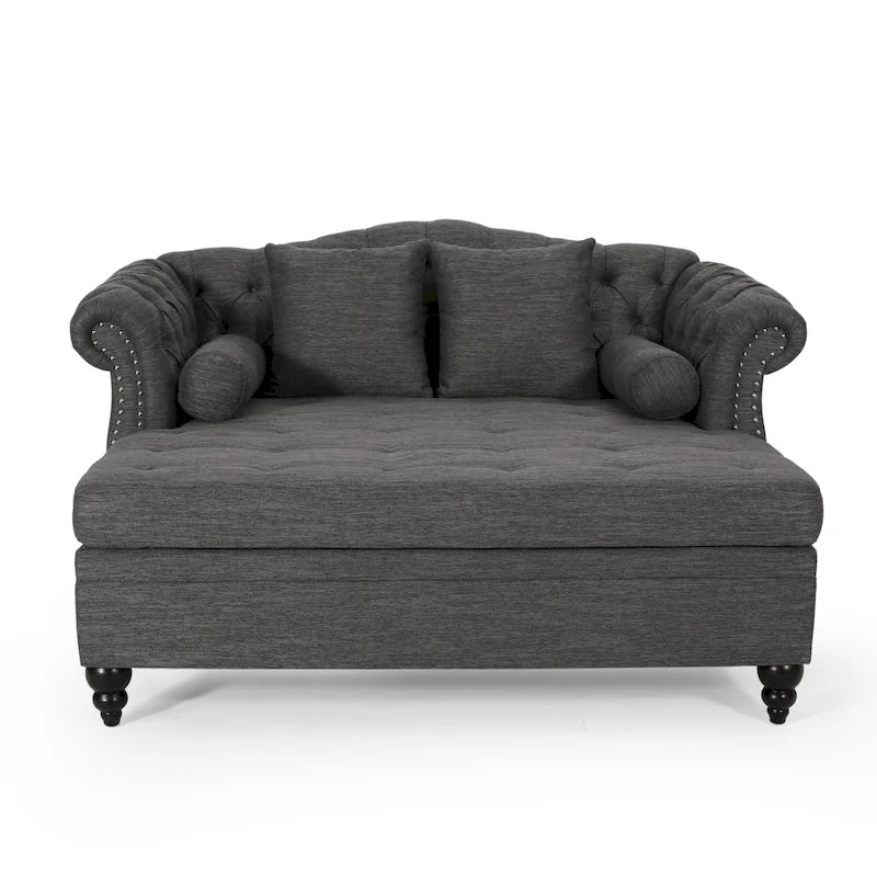 Chaise longue double capitonnée par - 62.50 L x 58.50 W x 34.00 H