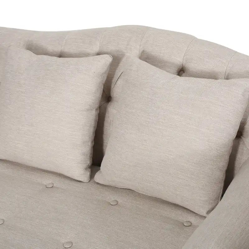 Chaise longue double capitonnée par - 62.50 L x 58.50 W x 34.00 H