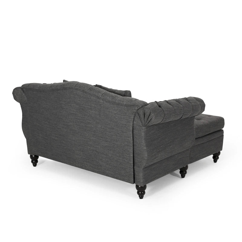 Chaise longue double capitonnée par - 62.50 L x 58.50 W x 34.00 H