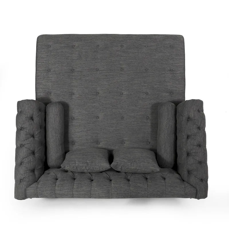 Chaise longue double capitonnée par - 62.50 L x 58.50 W x 34.00 H