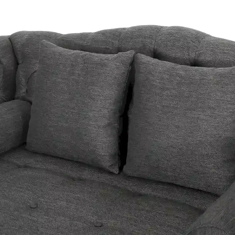 Chaise longue double capitonnée par - 62.50 L x 58.50 W x 34.00 H