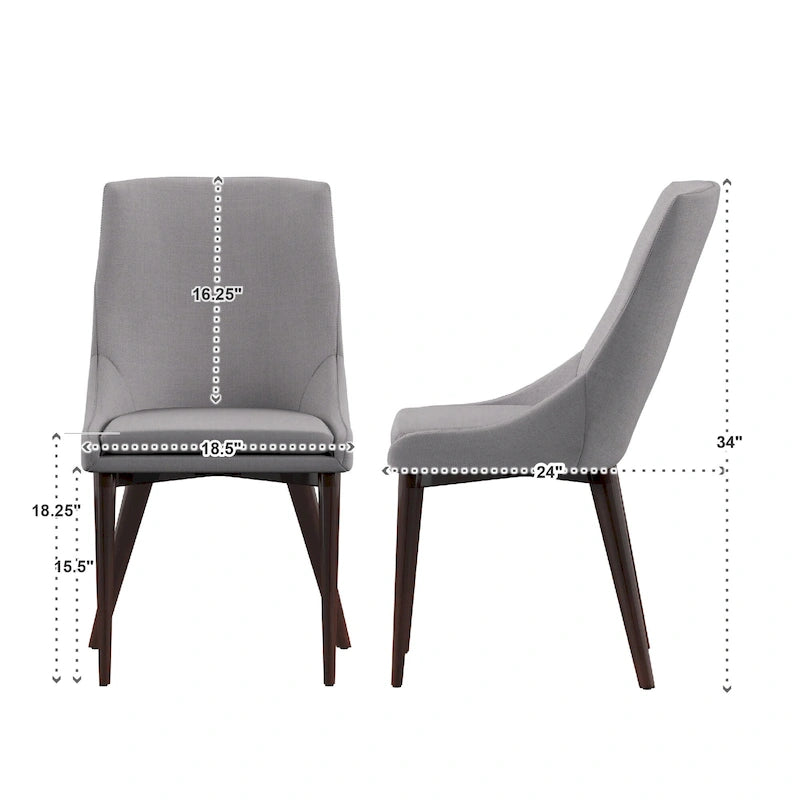 Sedie da pranzo Barrel-back di metà secolo (set di 2)