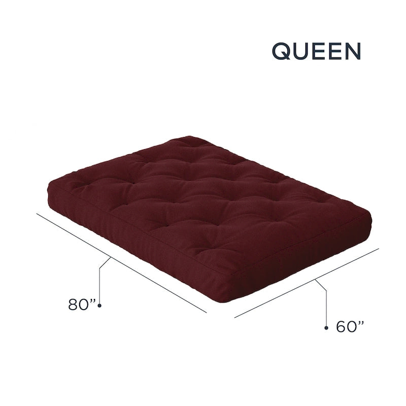 Matelas futon grand lit en mousse à mémoire de forme de 8 pouces