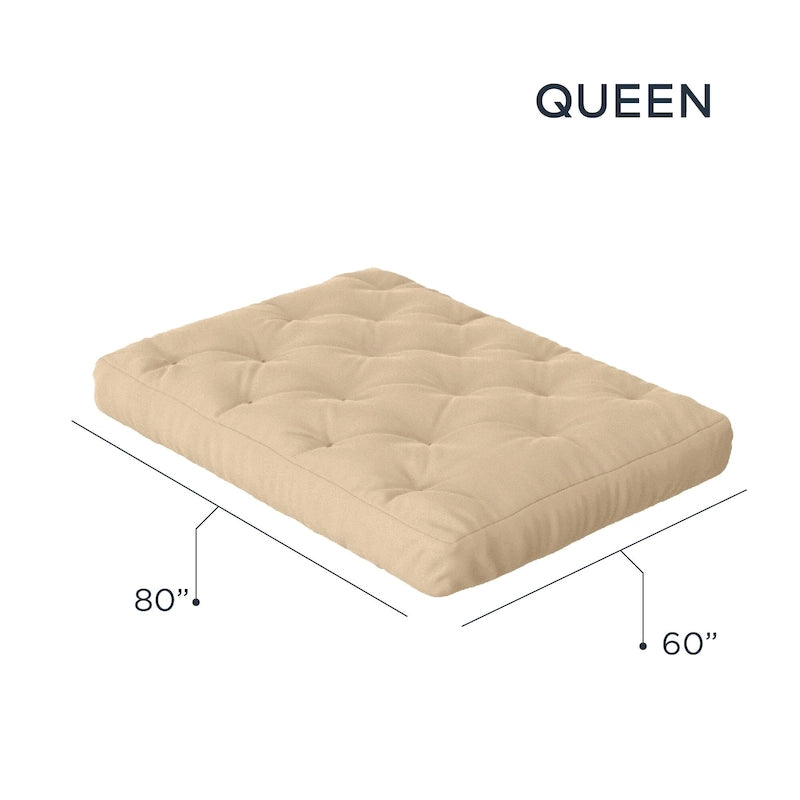 Matelas futon grand lit en mousse à mémoire de forme de 8 pouces