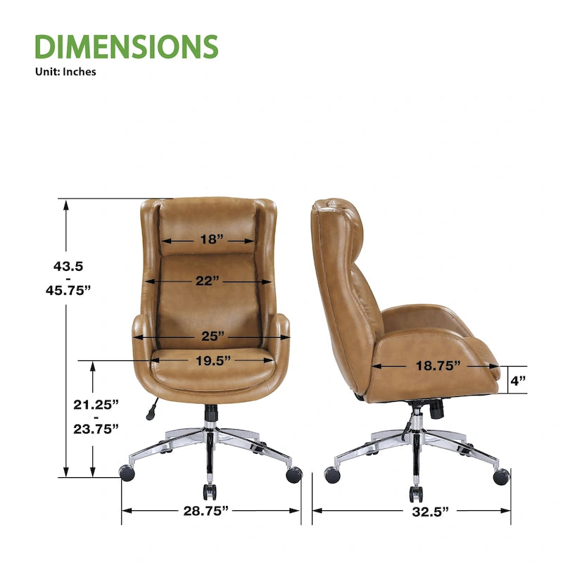 Office Chair in Faux Leather