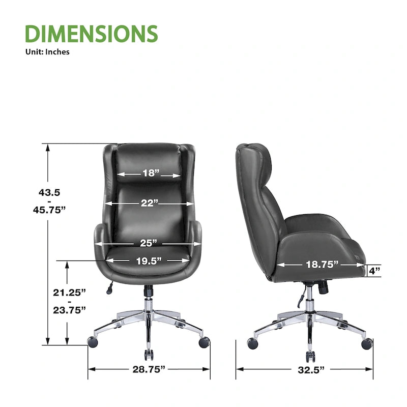 Office Chair in Faux Leather