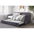 Melissa Twin Upholstered Daybed with Trundle