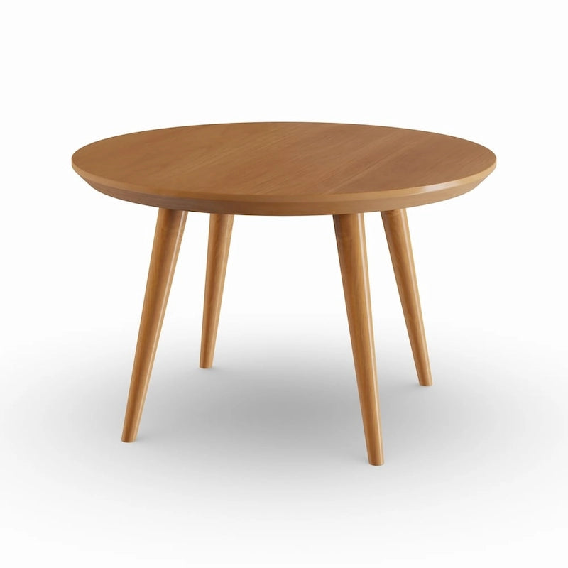 Runder Couchtisch aus Kirschholz im Mid-Century-Stil