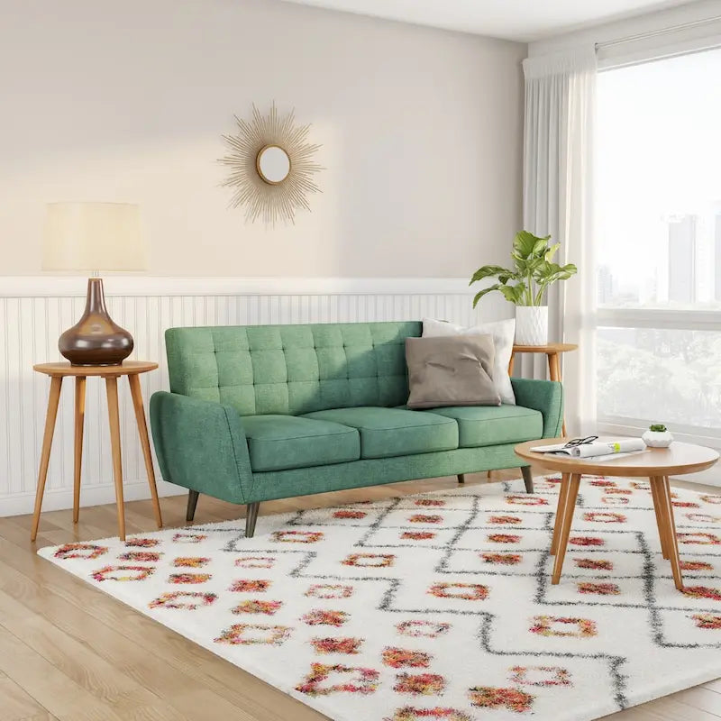 Mid-century Cherry Round Coffee Table