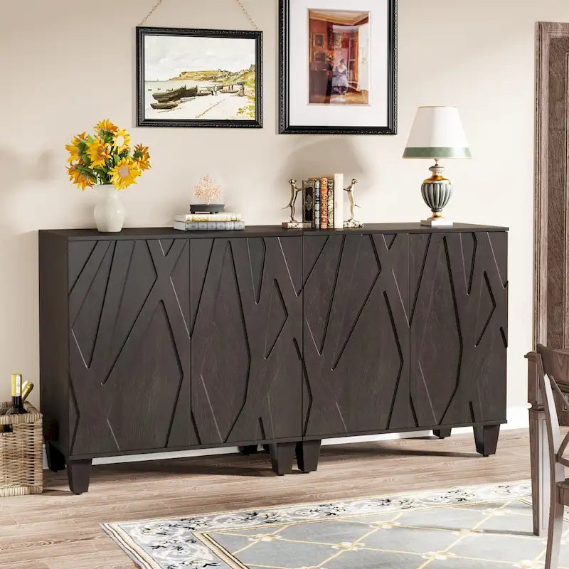 Großes Vintage-Sideboard, Buffetschrank für Küche und Esszimmer