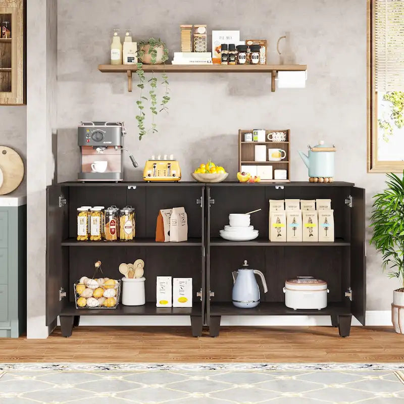 Großes Vintage-Sideboard, Buffetschrank für Küche und Esszimmer