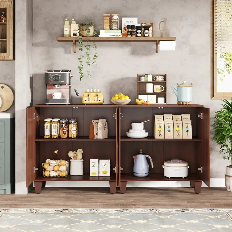 Großes Vintage-Sideboard, Buffetschrank für Küche und Esszimmer