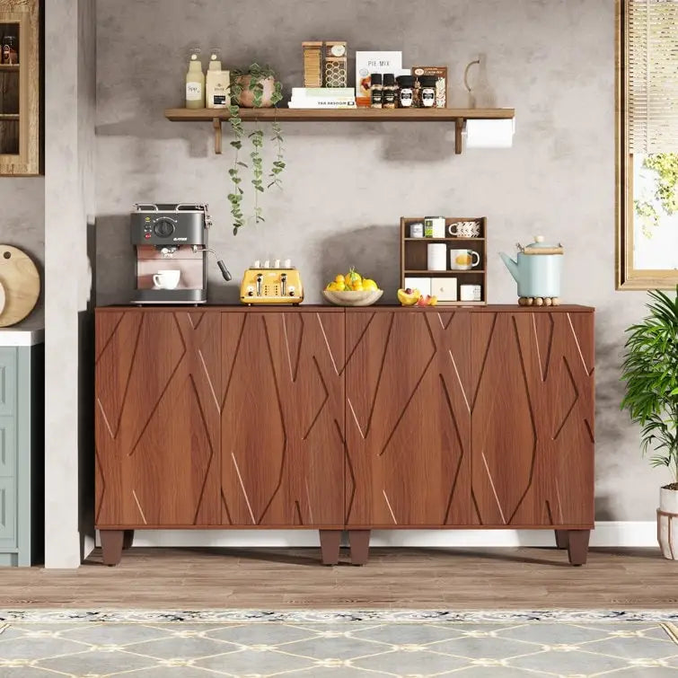 Großes Vintage-Sideboard, Buffetschrank für Küche und Esszimmer