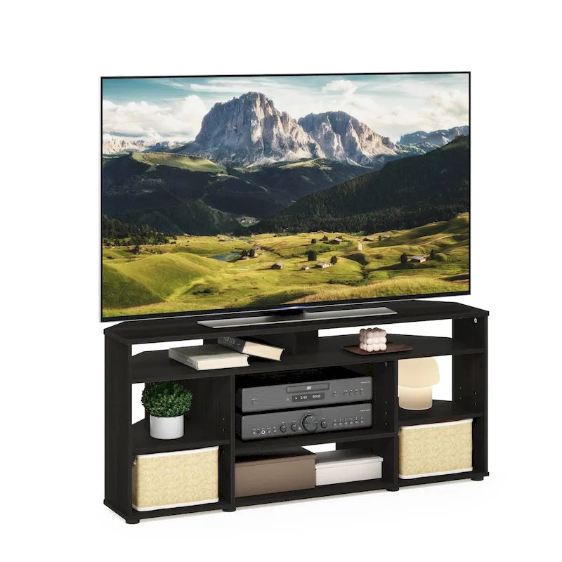 Corner TV Stand TV up to 55 Inches, Espresso