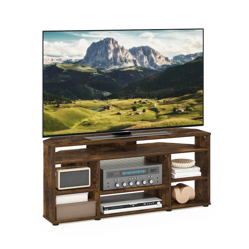 Corner TV Stand TV up to 55 Inches, Espresso