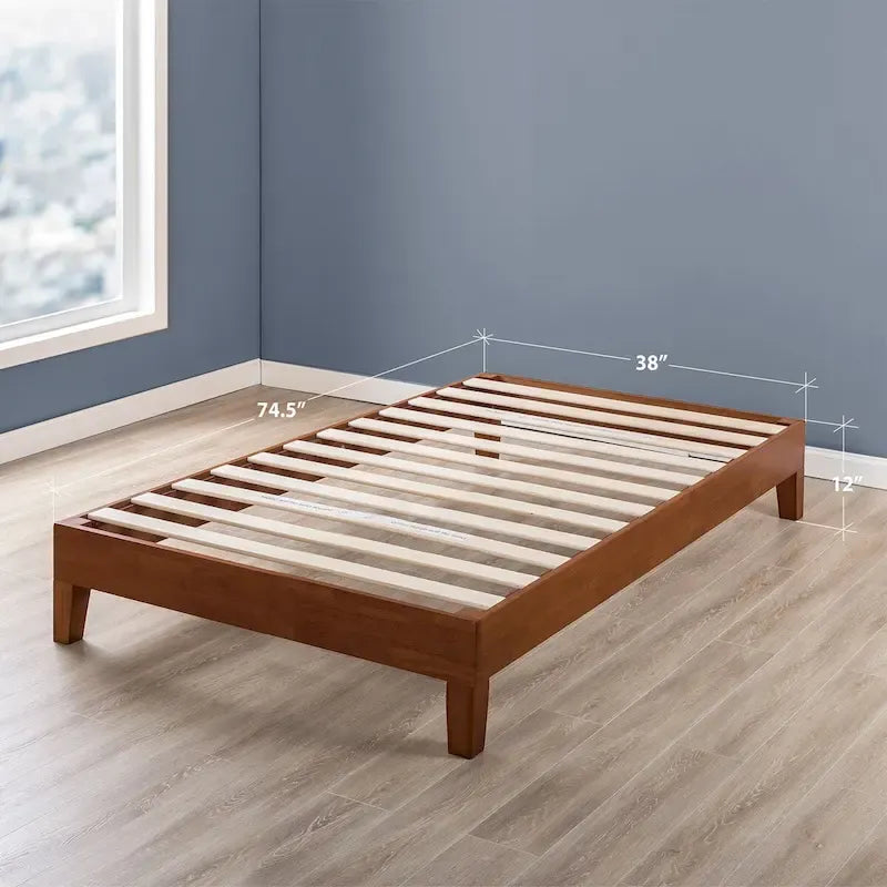 Grand Solid Wood 12-inch Platform Bed Frame