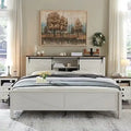 Bettgestell im Landhausstil für Kingsize-Bett mit Ablagefächern und Ladestation