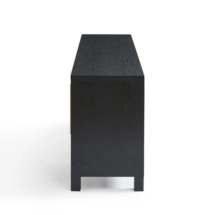 69,5-Zoll-TV-Ständer aus Holz, Medienkonsole, Entertainment-Center