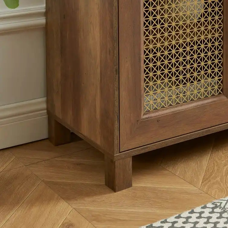 69,5-Zoll-TV-Ständer aus Holz, Medienkonsole, Entertainment-Center