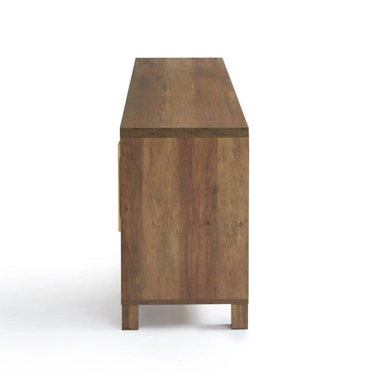 69,5-Zoll-TV-Ständer aus Holz, Medienkonsole, Entertainment-Center
