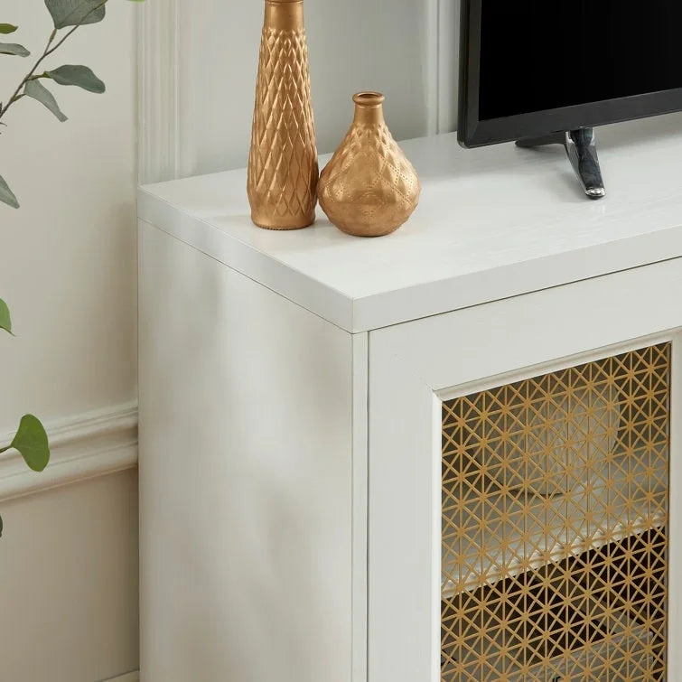 69,5-Zoll-TV-Ständer aus Holz, Medienkonsole, Entertainment-Center