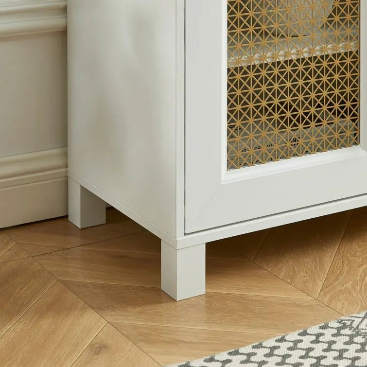 69,5-Zoll-TV-Ständer aus Holz, Medienkonsole, Entertainment-Center